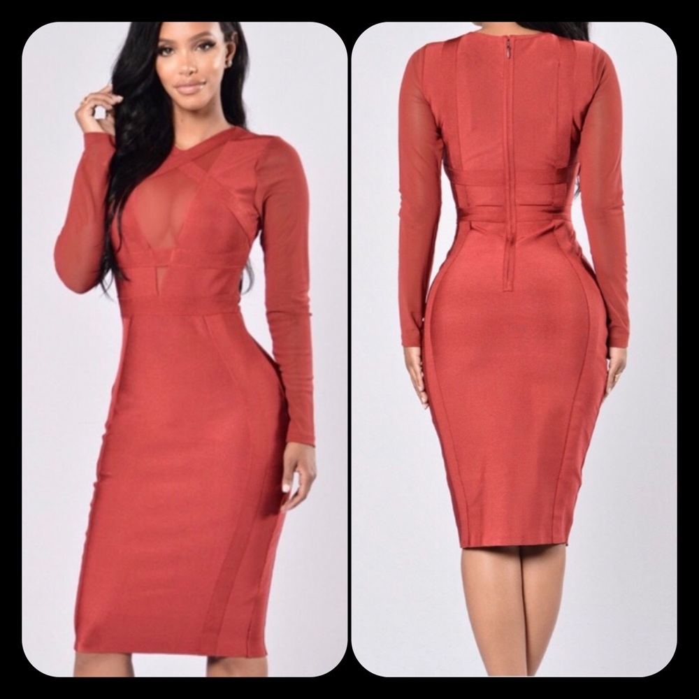 Sold out on Fashion Nova; sexy bandage dress